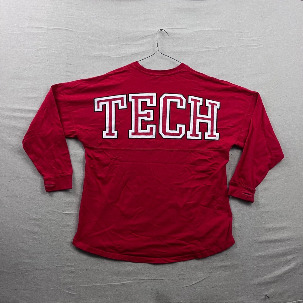 Three Square Texas‎ Tech Spirit Jersey Womens Medium Red Long Sleeve T-Shirt